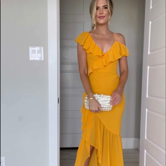 Lovers + Friends Dresses Karen Maxi Dress In Marigold Yellowlovers